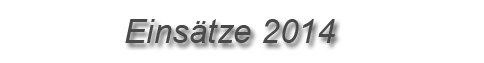 Einsätze 2014 Einsätze 2014