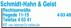 Schmidt-Hahn & Geist Rechtsanwälte Schmidt-Hahn & Geist Rechtsanwälte